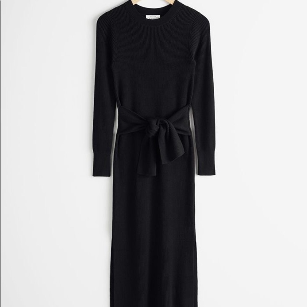 & Other Stories Black Dress